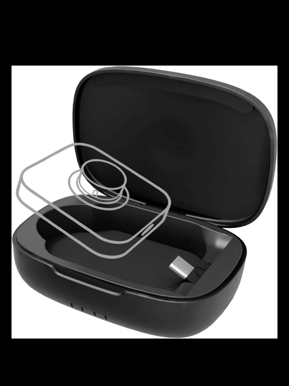 Doohoeek Updated Charging Case Compatible with Oura Ring 5 & 4 & 3 Charger, Wir